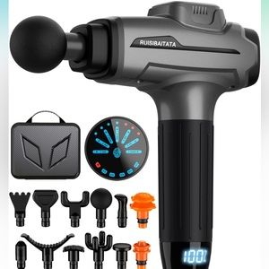 Massage Gun, Deep Tissue Percussion Massager for Pain Relief, Silence Handheld